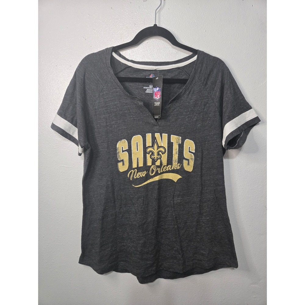 NFL‎ Team Apparel New Orleans Saints Women T-Shirt XL Football Casual Game Day